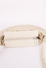 Tassel Straw Braided Strap Shoulder Bag