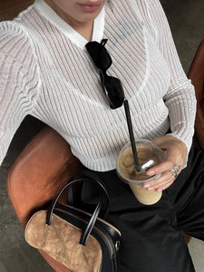 Britany Ribbed Knit Top