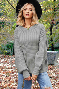 Pippa Round Neck Lantern Sleeve Sweater