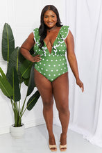 Moonlit Dip Swimsuit in Mid Green