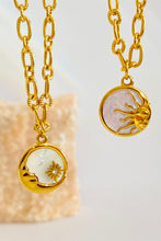 Retro Sun and Moon Necklace