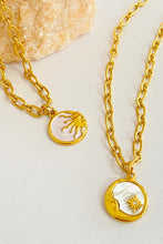 Retro Sun and Moon Necklace