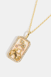 Rhinestone Zodiac Necklace