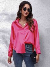 Luciana Collared Neck Buttoned Long Sleeve Shirt