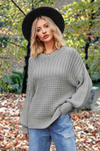 Pippa Round Neck Lantern Sleeve Sweater