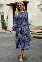 Arabella Smocked Flounce Sleeve Midi Dress