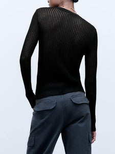 Britany Ribbed Knit Top