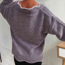 Zeta V-Neck Drop Shoulder Long Sleeve Sweater