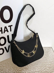 Lilah Butterfly Charm Polyester Shoulder Bag