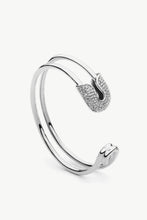 Rhinestone Double Hoop Bracelet - Black Petunia Ct