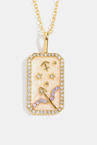 Rhinestone Zodiac Necklace