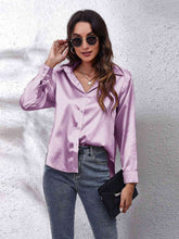 Luciana Collared Neck Buttoned Long Sleeve Shirt