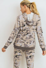 Pastel Camo Pullover Hoodie - Black Petunia Ct