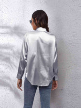 Luciana Collared Neck Buttoned Long Sleeve Shirt