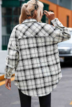 Hope Plaid Dropped Shoulder Collared Jacket