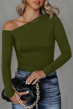 Faith Asymmetrical Neck Long Sleeve Top