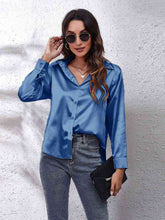 Luciana Collared Neck Buttoned Long Sleeve Shirt