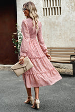 Arabella Smocked Flounce Sleeve Midi Dress