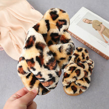 Journee Faux Fur Crisscross Strap Slippers