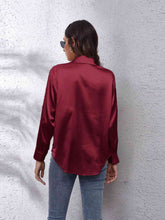 Luciana Collared Neck Buttoned Long Sleeve Shirt