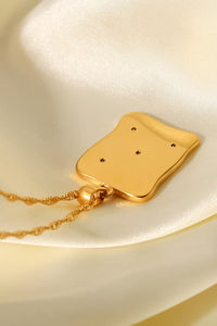 Moon and Stars Necklace - Black Petunia Ct