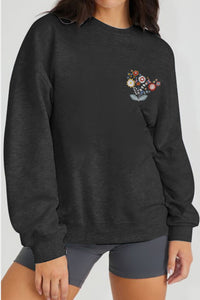 Flower Graphic Sweatshirt