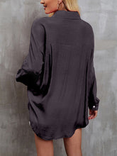 Pocketed Button Up Long Sleeve Shirt