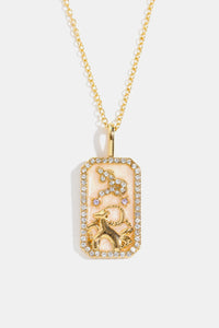 Rhinestone Zodiac Necklace