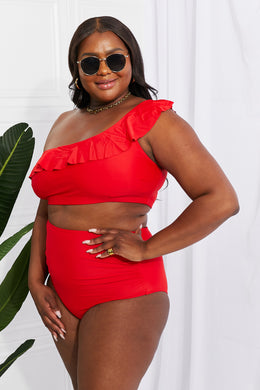 Seaside Romance Red Two-Piece