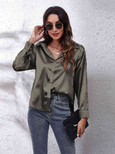 Luciana Collared Neck Buttoned Long Sleeve Shirt