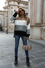 Jordyn Color Block Round Neck Sweater