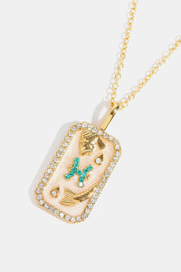 Rhinestone Zodiac Necklace