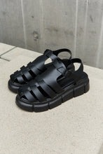 Cage Black Strap Sandal