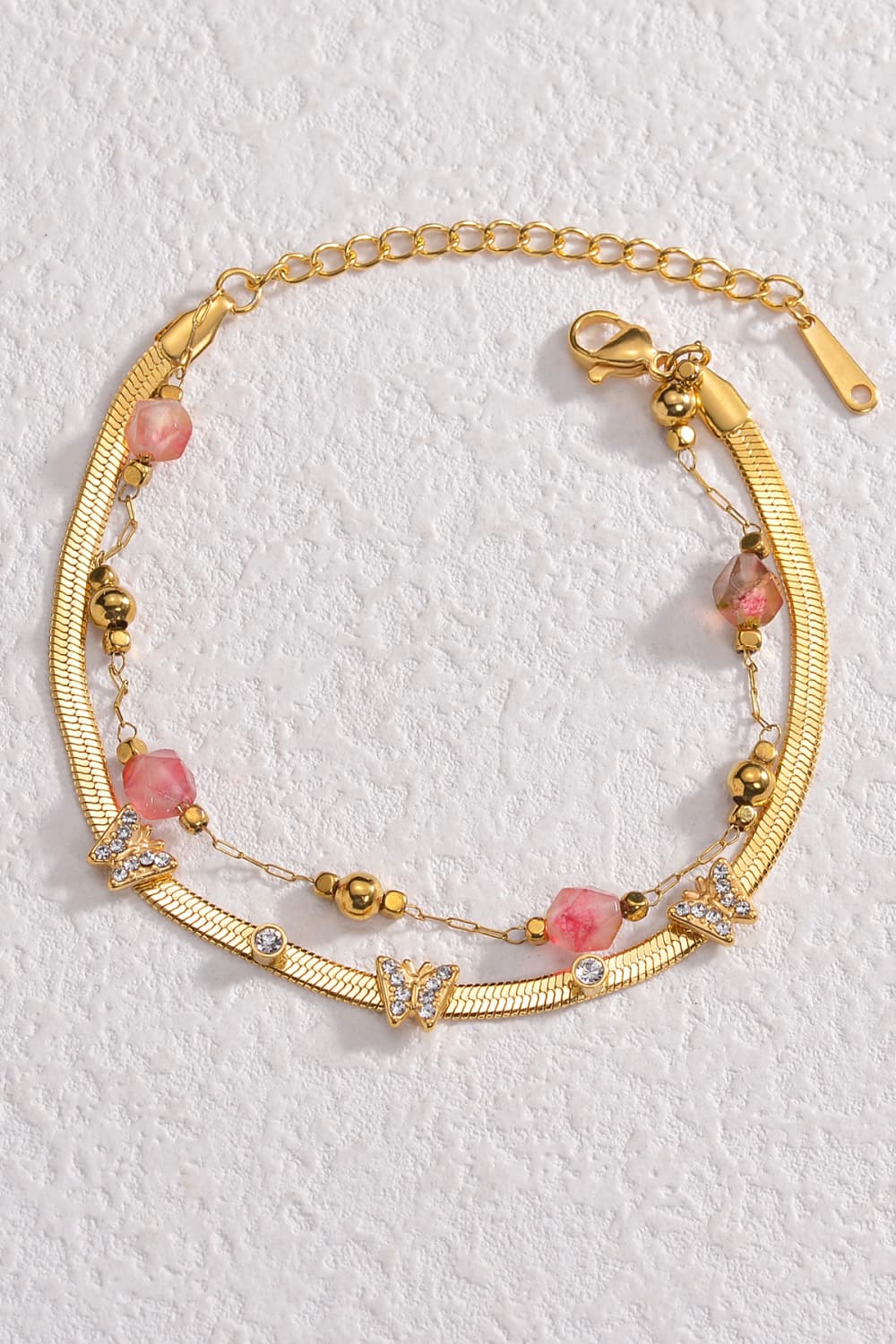 Butterfly Double-Layered Bracelet
