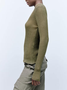 Britany Ribbed Knit Top