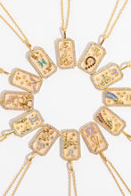 Rhinestone Zodiac Necklace