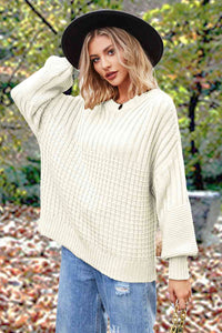 Pippa Round Neck Lantern Sleeve Sweater