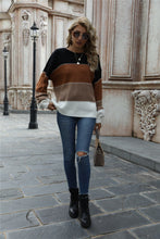 Jordyn Color Block Round Neck Sweater