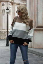 Jordyn Color Block Round Neck Sweater