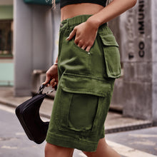 Lucky Girl Denim Cargo Shorts