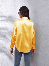 Luciana Collared Neck Buttoned Long Sleeve Shirt