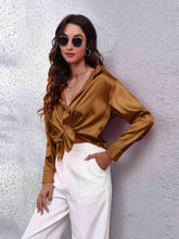 Luciana Collared Neck Buttoned Long Sleeve Shirt