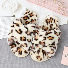 Journee Faux Fur Crisscross Strap Slippers