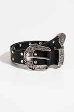 Angela Double Row Studded PU Leather Belt