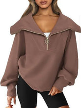 Amira Half-Zip Lantern Sleeve Top