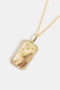 Rhinestone Zodiac Necklace