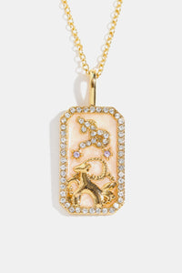 Rhinestone Zodiac Necklace
