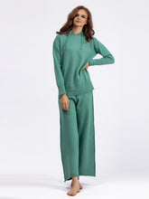 Lennon Long Sleeve Hooded Sweater and Knit Pants Set