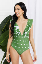 Moonlit Dip Swimsuit in Mid Green