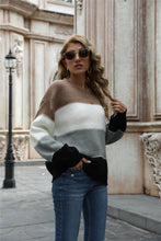 Jordyn Color Block Round Neck Sweater